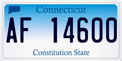 CT license plate AF14600