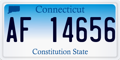 CT license plate AF14656