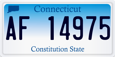 CT license plate AF14975