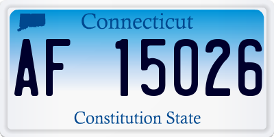 CT license plate AF15026