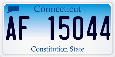 CT license plate AF15044