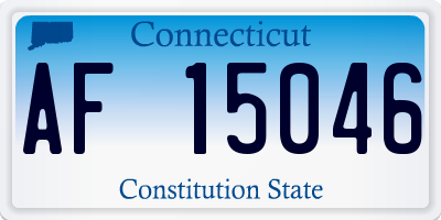 CT license plate AF15046