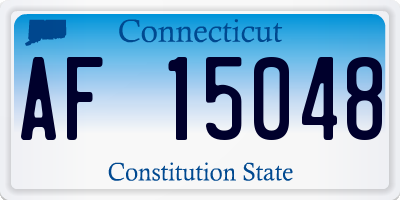 CT license plate AF15048