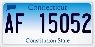 CT license plate AF15052