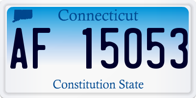 CT license plate AF15053