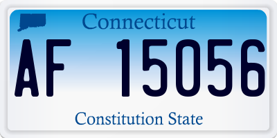 CT license plate AF15056