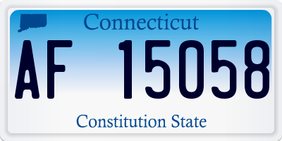 CT license plate AF15058