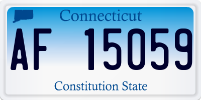 CT license plate AF15059
