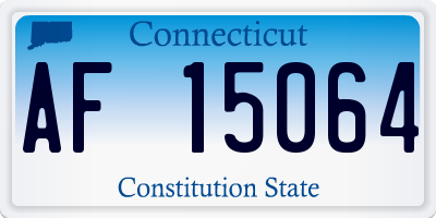 CT license plate AF15064