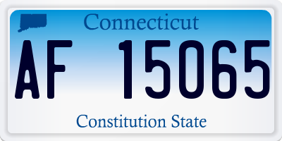 CT license plate AF15065