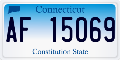 CT license plate AF15069