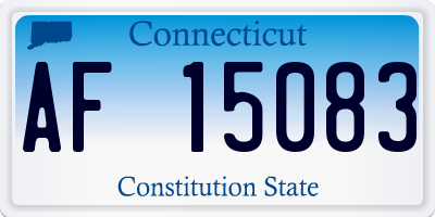 CT license plate AF15083