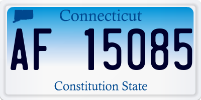 CT license plate AF15085