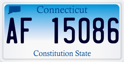 CT license plate AF15086
