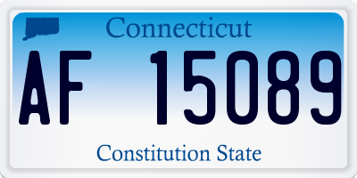 CT license plate AF15089