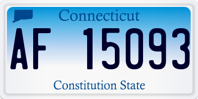 CT license plate AF15093