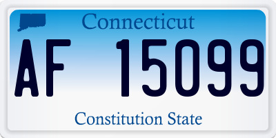 CT license plate AF15099