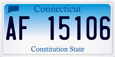 CT license plate AF15106