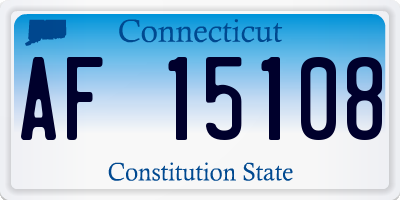 CT license plate AF15108