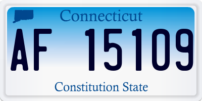 CT license plate AF15109