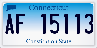 CT license plate AF15113