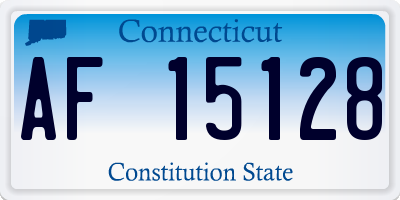 CT license plate AF15128