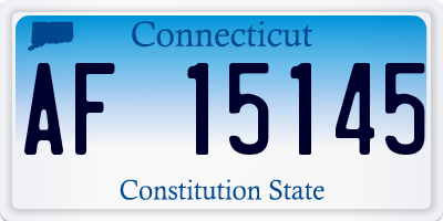 CT license plate AF15145