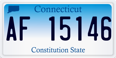 CT license plate AF15146