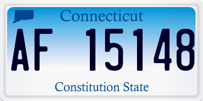CT license plate AF15148
