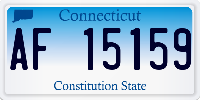 CT license plate AF15159