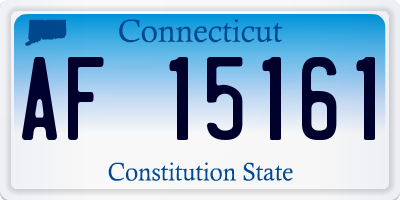 CT license plate AF15161