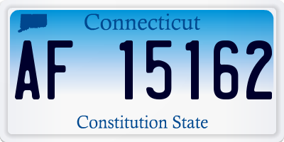 CT license plate AF15162
