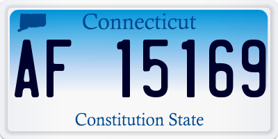 CT license plate AF15169