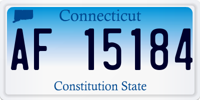 CT license plate AF15184
