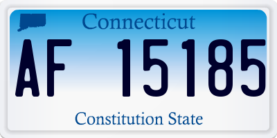 CT license plate AF15185