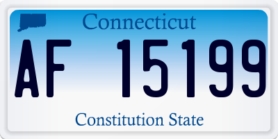 CT license plate AF15199
