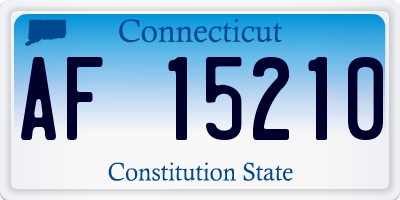CT license plate AF15210