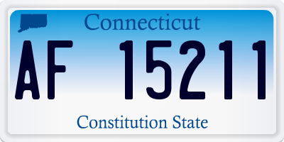 CT license plate AF15211