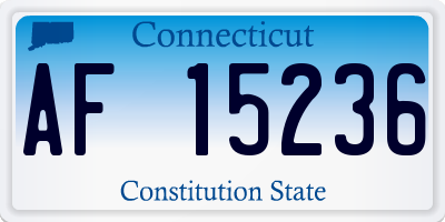 CT license plate AF15236