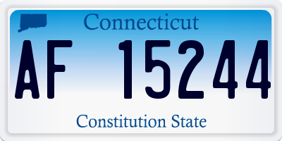 CT license plate AF15244