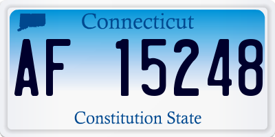 CT license plate AF15248