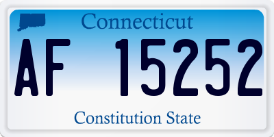 CT license plate AF15252