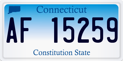 CT license plate AF15259