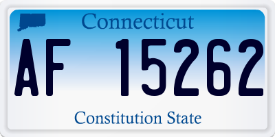 CT license plate AF15262