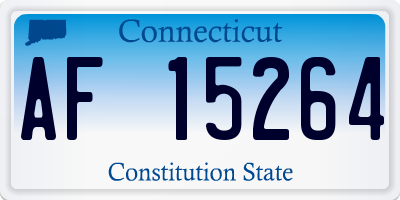 CT license plate AF15264