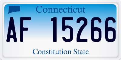 CT license plate AF15266
