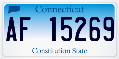 CT license plate AF15269