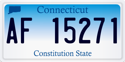 CT license plate AF15271