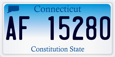 CT license plate AF15280