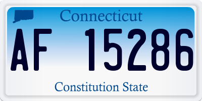 CT license plate AF15286